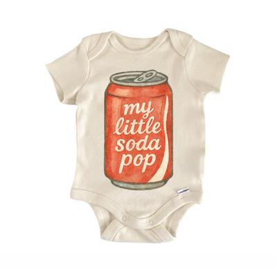 Soda Pop Kpop Korean Newborn Baby Onesie  Bodysuit
