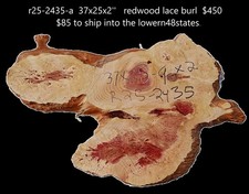 Redwood Lace Burl  Craft Wood  Table  DIY  R25-2435