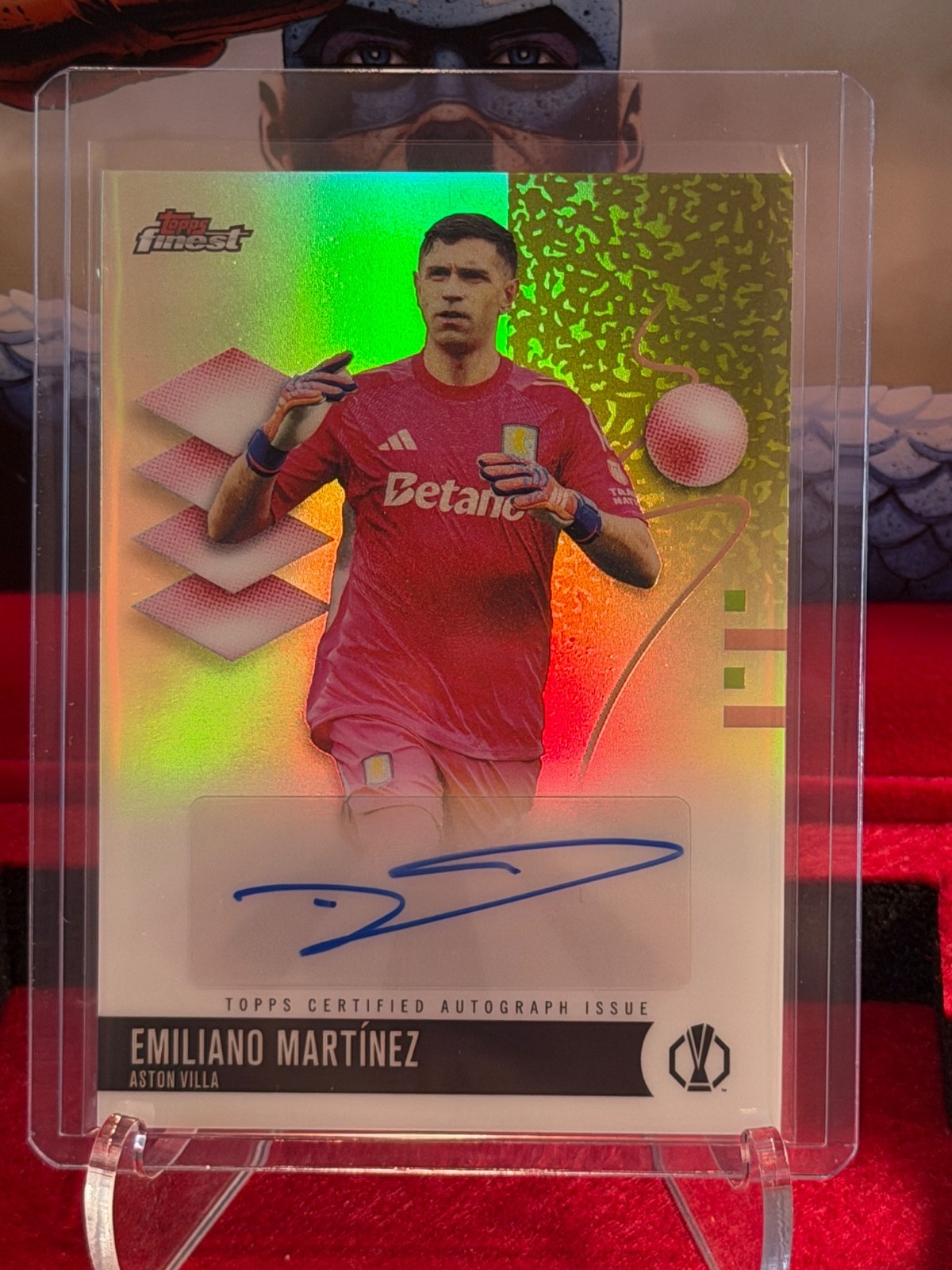 2025-26 Topps Finest UCC Emiliano Martinez Auto view 1
