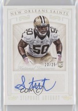 2015 National Treasures Rookie Signatures Silver 23/25 Stephone Anthony Auto 2r7