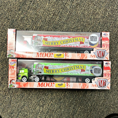 Two M2 Machines MoonPie 1:64 Diecast Tractor Trailer/Semi Multicolor Limited Ed