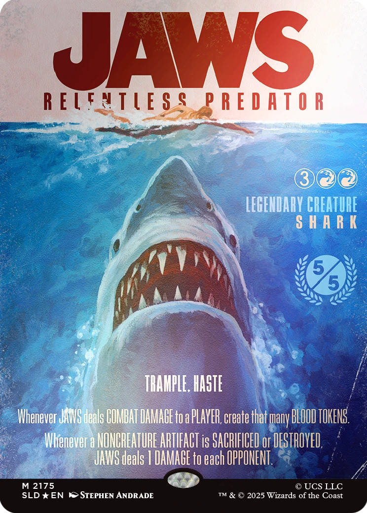 大トロ粉末 SecretLair x Jaws foil MTG Magic the Gathering MTG Secret Lair x Jaws: Terror of Amity Island