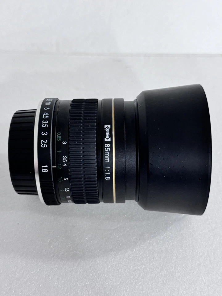 OPTEKA 85mm f/1.8 Prime Camera Lens for Nikon w/ Hood  in original box - Image 2 of 4