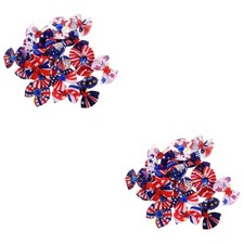  Set of 2 Dog Shapedhair Bow Accessories for Dogs Decorative Puppy Bows Bowties
