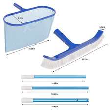 Portable 3 Piece Swimming Pool Cleaning Maint...