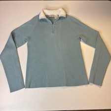 Vintage polo by Ralph Lauren ribbed sweatshirt with zipper Medium Y2k 2000s 90s