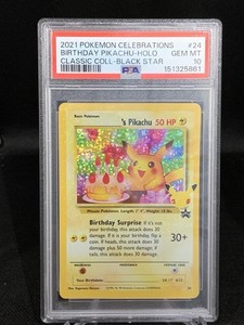Birthday Pikachu Psa 10 | eBay