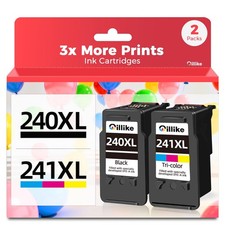 240xl 241xl Ink Cartridges Replacement Compatible for Canon PG-240 CL-241 XL ...