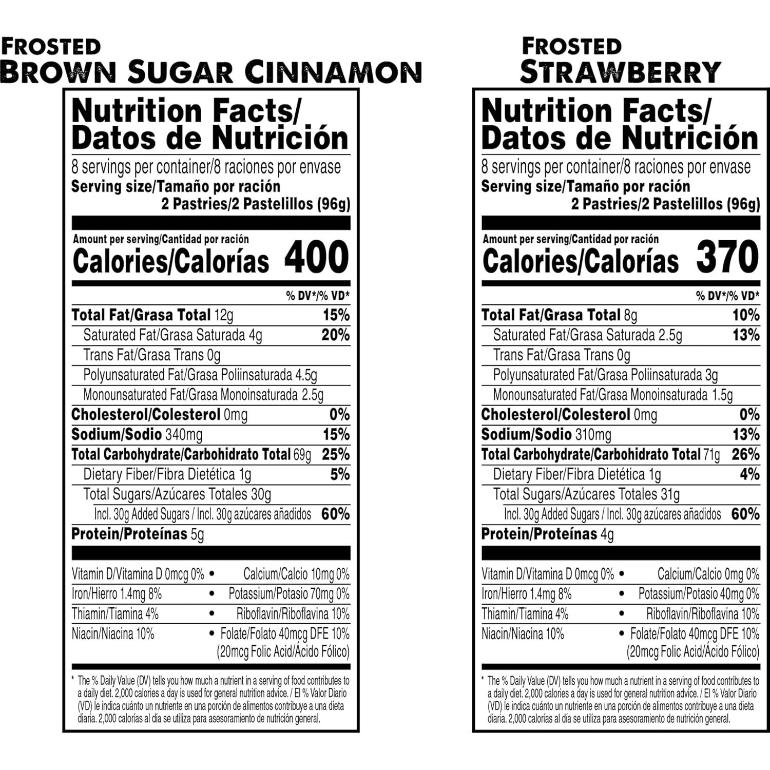 54.1oz Toaster Pastries Variety Pack - Frosted Strawberry & Brown Sugar Cinnamon