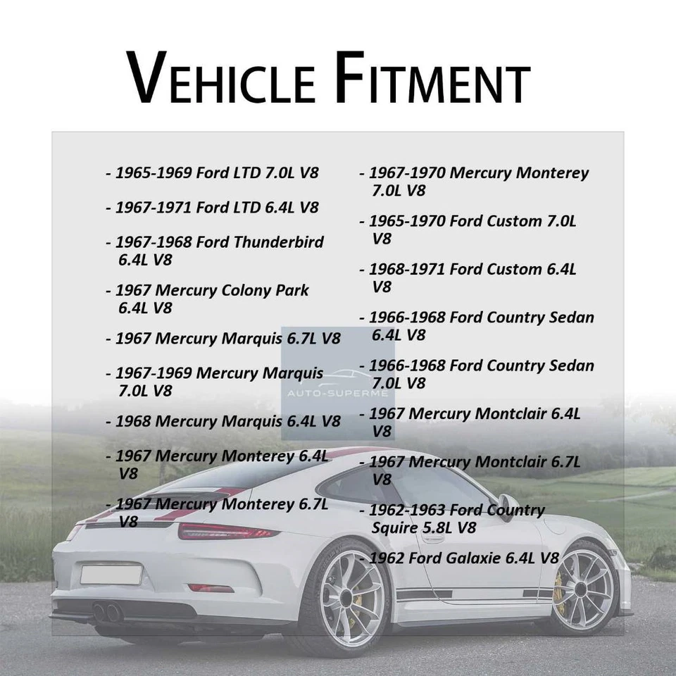 Carcasa termostato refrigerante motor para Ford Custom 500 1967-1968 Foto 4 de 4