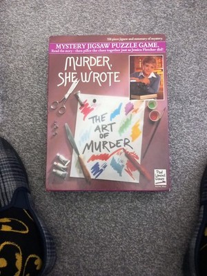 Vintage Murder She Wrote Mystery Puzzle The Art of Murder, 550 Teile