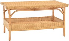 Rattan-Tisch Beistelltisch Rechteckig Couchti...