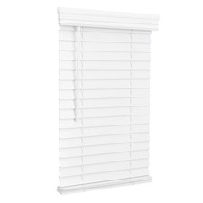 Cordless, 2 Inch Faux Wood Blind, Window Blinds, Exact Sizes- All Sizes