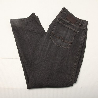 Alberto Stone Super T400 Jeans Mens 38x34 Actual 37x32 Black Modern Straight