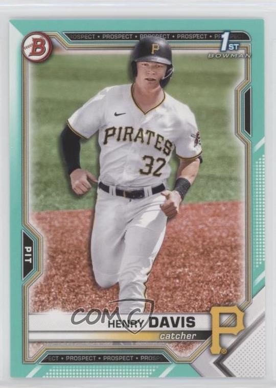 2021 Bowman Draft Aqua 147/199 Henry Davis #BD-48 02d2