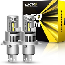 AUXITO H4 9003 LED Headlight Bulbs Super White 6500K Kit High Low Beam CANBUS