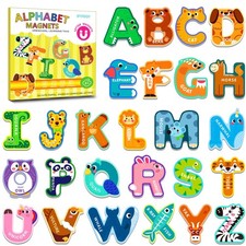 Alphabet Magnets, Fridge Magnets for Toddlers 13, Magnetic Alphabet Letters,