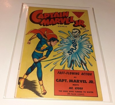 CAPTAIN MARVEL JR. no.53 (no.4) L Miller UK 1950 Golden-Age Shazam VF
