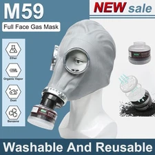 M59 Full Face Respirator Gas Mask for Chemical Organic Dust Painting Spraying
