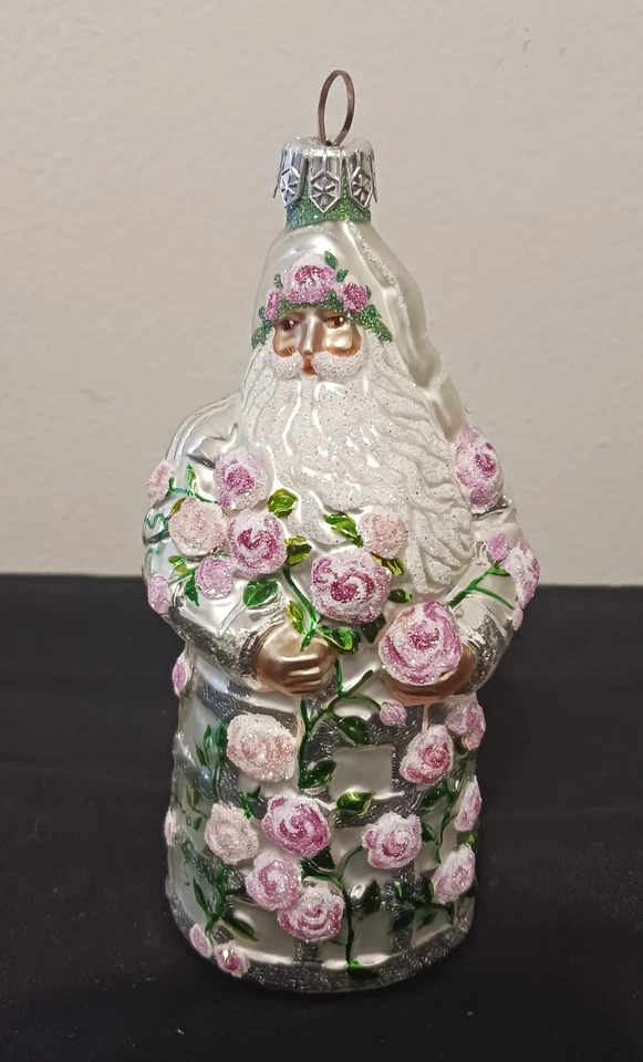 Raro De Colección Patricia Breen Mini Redoute Santa Primavera Rosa Rosas Enrejado Retirado Foto 4 de 4