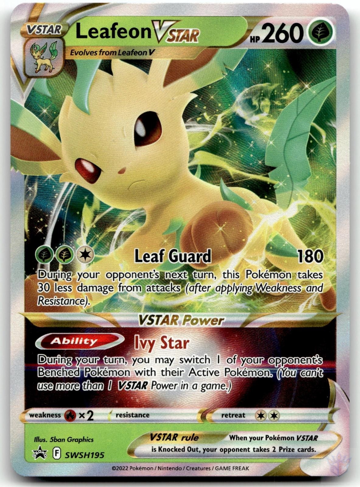 Leafeon VSTAR SWSH195 Sword & Shield Promo P Holo NM Pokemon Card