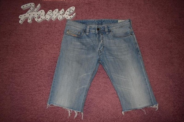Men Diesel Shorts Blue Cotton 32 #7GGP
