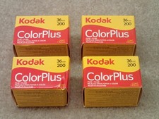 Kodak Color Plus Print Film 200 ASA 36 Exposure Lot of 4 Rolls Expired 2023