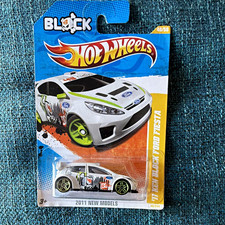 Hot Wheels '11 Ken Block Ford Fiesta 1:64 Diecast White, Unopened Box