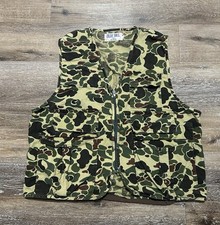 Vintage 90s Duck Camo Hunting Vest Size Large