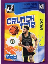 2024-25 DONRUSS PURPLE JAYSON TATUM PRESS PROOF CRUNCH TIME BOSTON CELTICS NO. 3