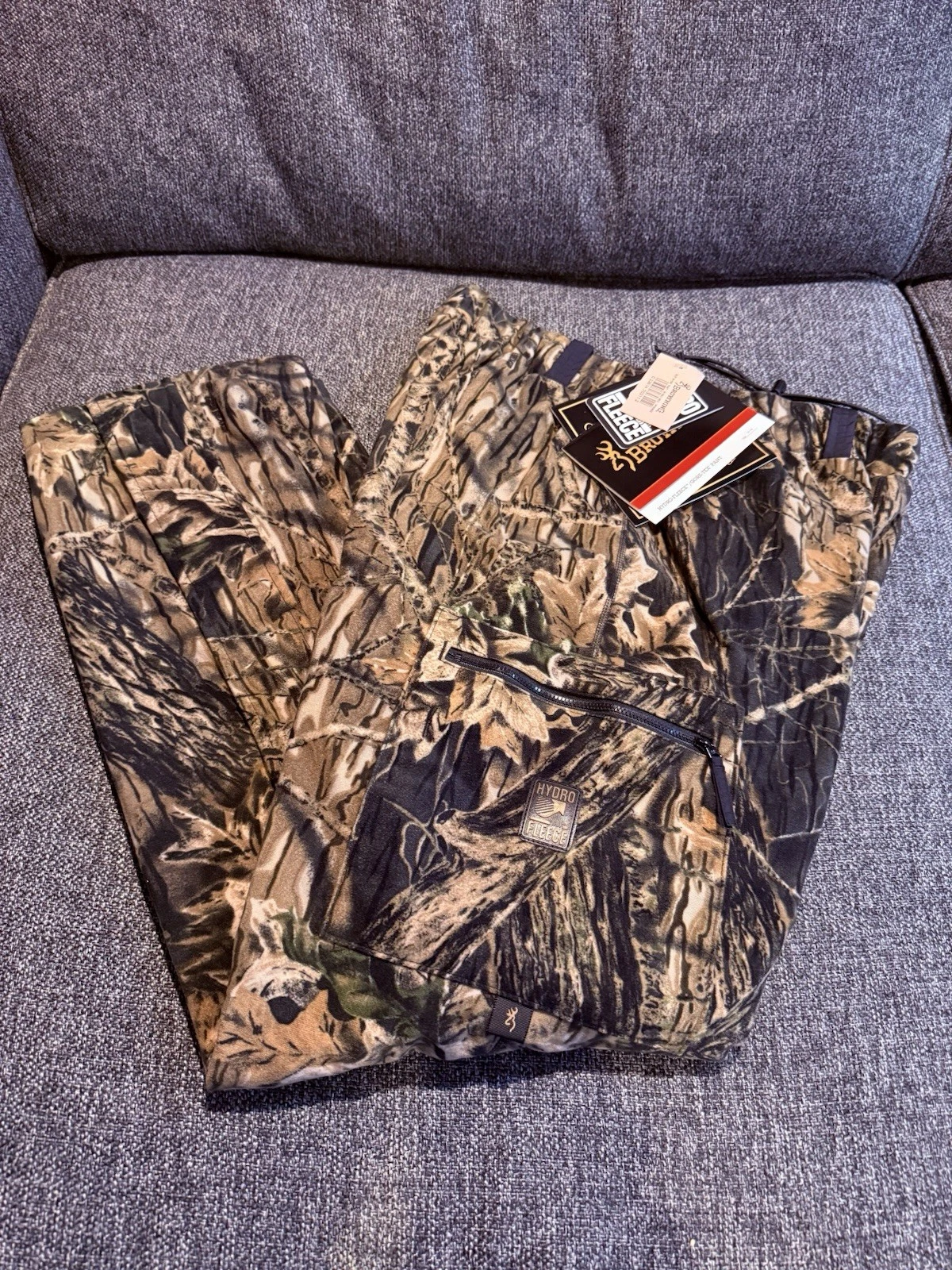 🦌 NEW NWT VTG 90s BROWNING GTX Hydro-Fleece Mossy Oak Tree Camo Hunting Pants M