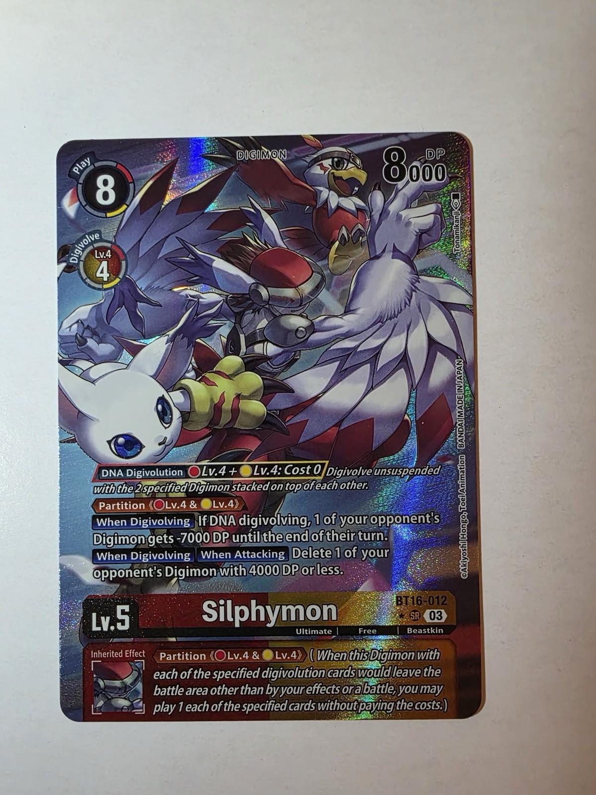 Silphymon BT16-012 SR Digimon CCG | Beginning Observer NM (Alternate Art)