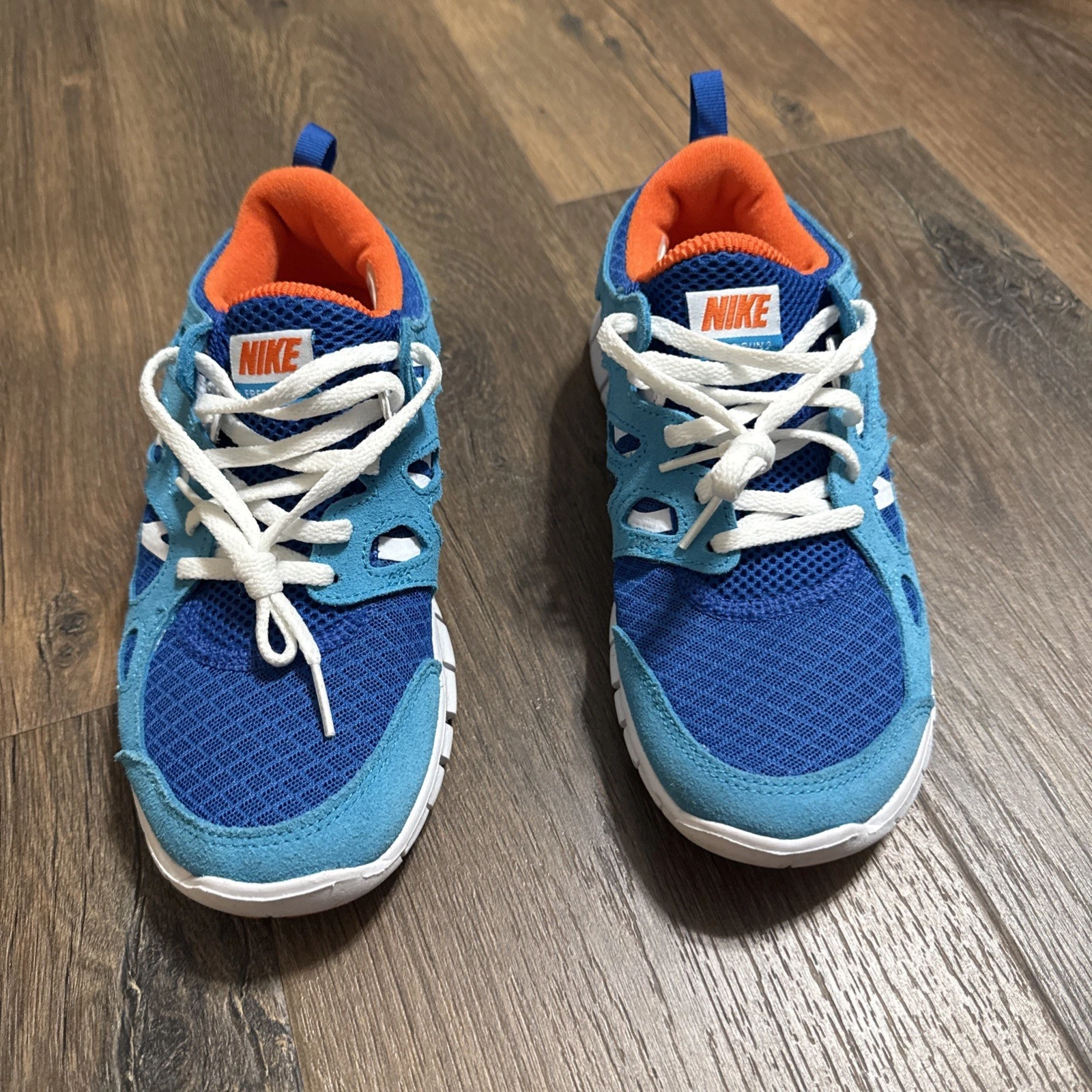 Scarpe Nike Youth Taglia 6Y Blu Free Run 2 GS Minimalist Running DD0163 400