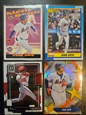 Lot of 4 Juan Soto Baseball Cards Mets/Nationals