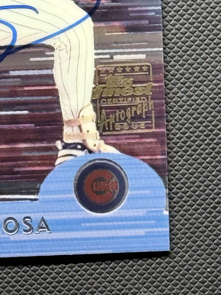 Auto de recompra Topps Finest Sammy Sosa 2000 2025/24 paquetes 1:1.788 Cubs Foto 4 de 4