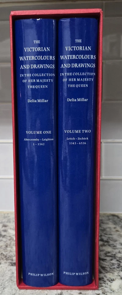 The Victorian Watercolours & Drawings Delia Millar 2 Vol Set Royal Collection 19 - Image 3 of 4