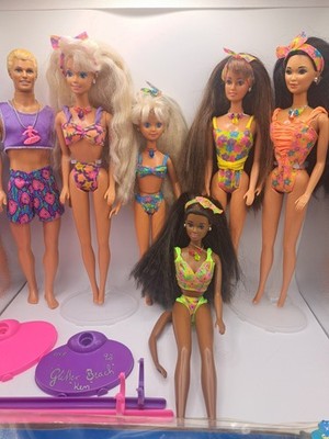 Glitter Beach Barbie Konvolut Skipper Kira Christie Teresa 90er Retro...