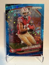 2025 Prizm Jauan Jennings No Huddle Blue Disco SP /125 #258 49ers
