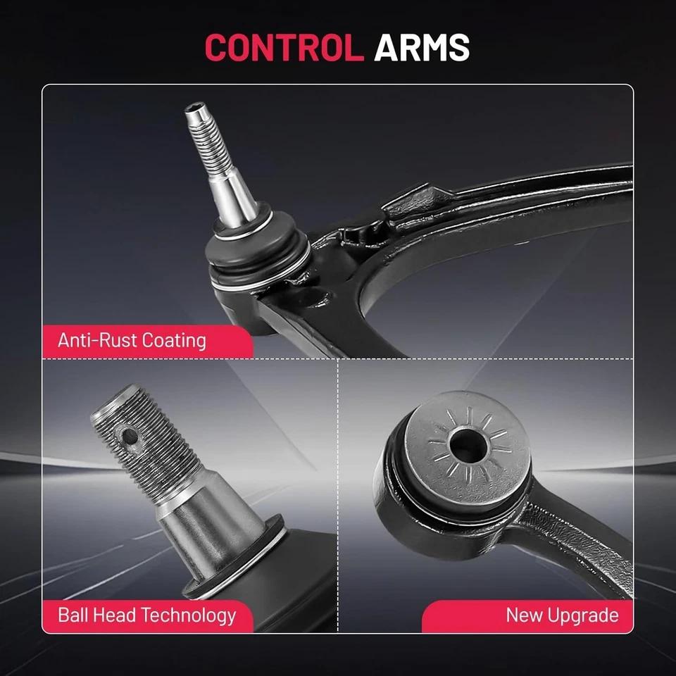 Braço de controle superior dianteiro 4 peças BDFHYK com junta esférica compatível Cadillac Escalade - Imagem 4 de 4