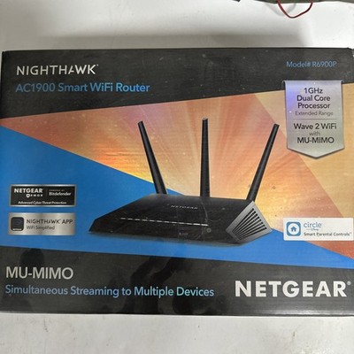 NETGEAR Nighthawk AC1900 Smart Wi-Fi Router -Wi-Fi 5 AC MU-MIMO Dual-Core
