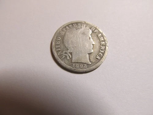 1892-O Barber Silver Dime Better Date 1st Year of Series