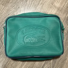 Rare Lacoste Cross Body Crossbody Messenger Bag Green Vintage No Strap DMG