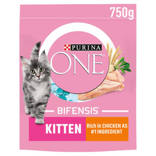 PURINA ONE Kitten Chicken Dry Cat Food 750g (Pack of 4) 750 g 55.84 per kilo