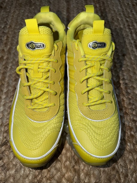 Adidas Microbounce T1 Zapatos Talla 7.5 Shock Yellow 779001 Color Raro 3
