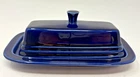 Vintage Fiestaware Cobalt Blue Covered Butter Dish HLC Homer Laughlin Retired
