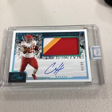2020 Panini ONE Football Clyde Edwards-Helaire RPA #/99 Rookie Patch Auto Sealed