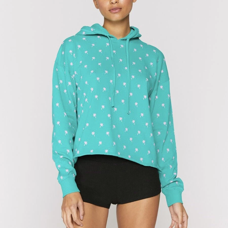 NWT Spiritual Gangster Serena Cropped Hoodie Green sz S Retail 98