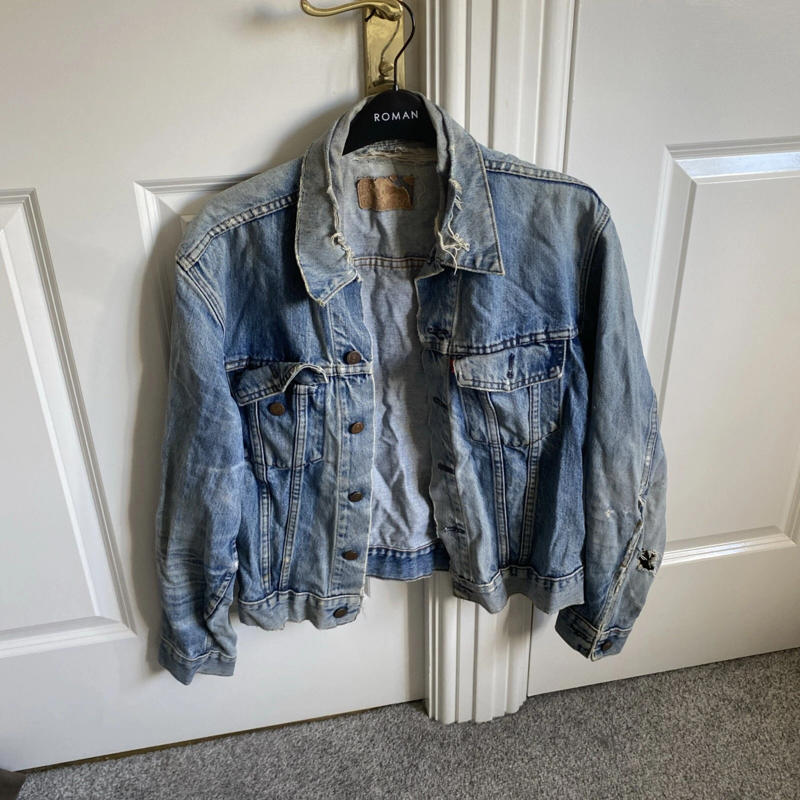 Levi's Blue Denim Jacket 80's Vintage Men’s Size M Full Button