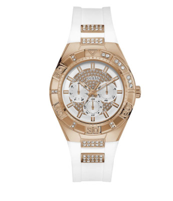 Guess Women\'s White Dial Analog Quartz Rubber Strap Multifunction W0653L3 Watch Guess Women main image 2