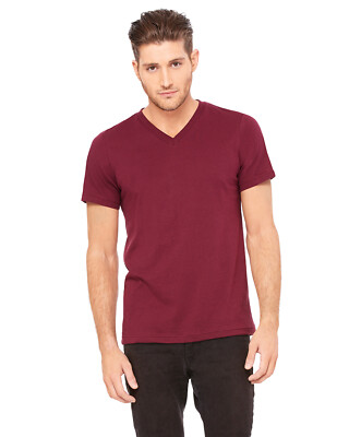 Bella + Canvas Unisex Jersey Short Sleeve V-Neck T-Shirt 3005 Retail Fit XS-3XL 